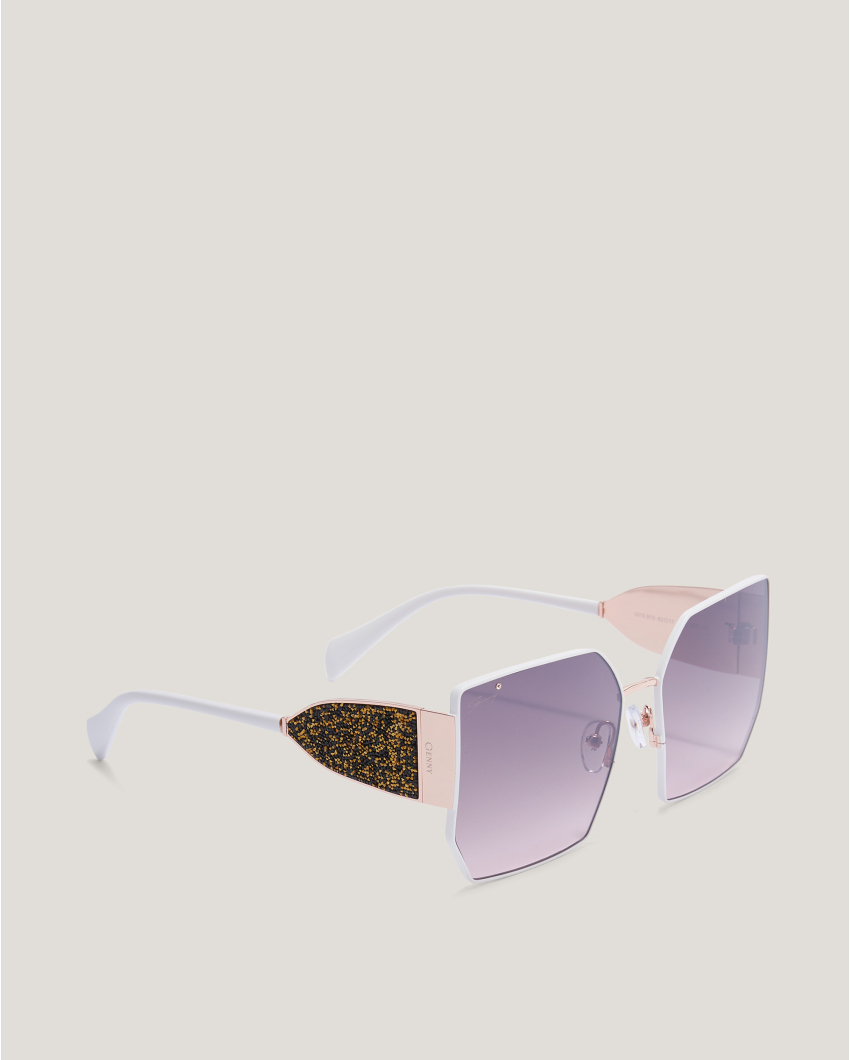 Square sunglasses with glitter
