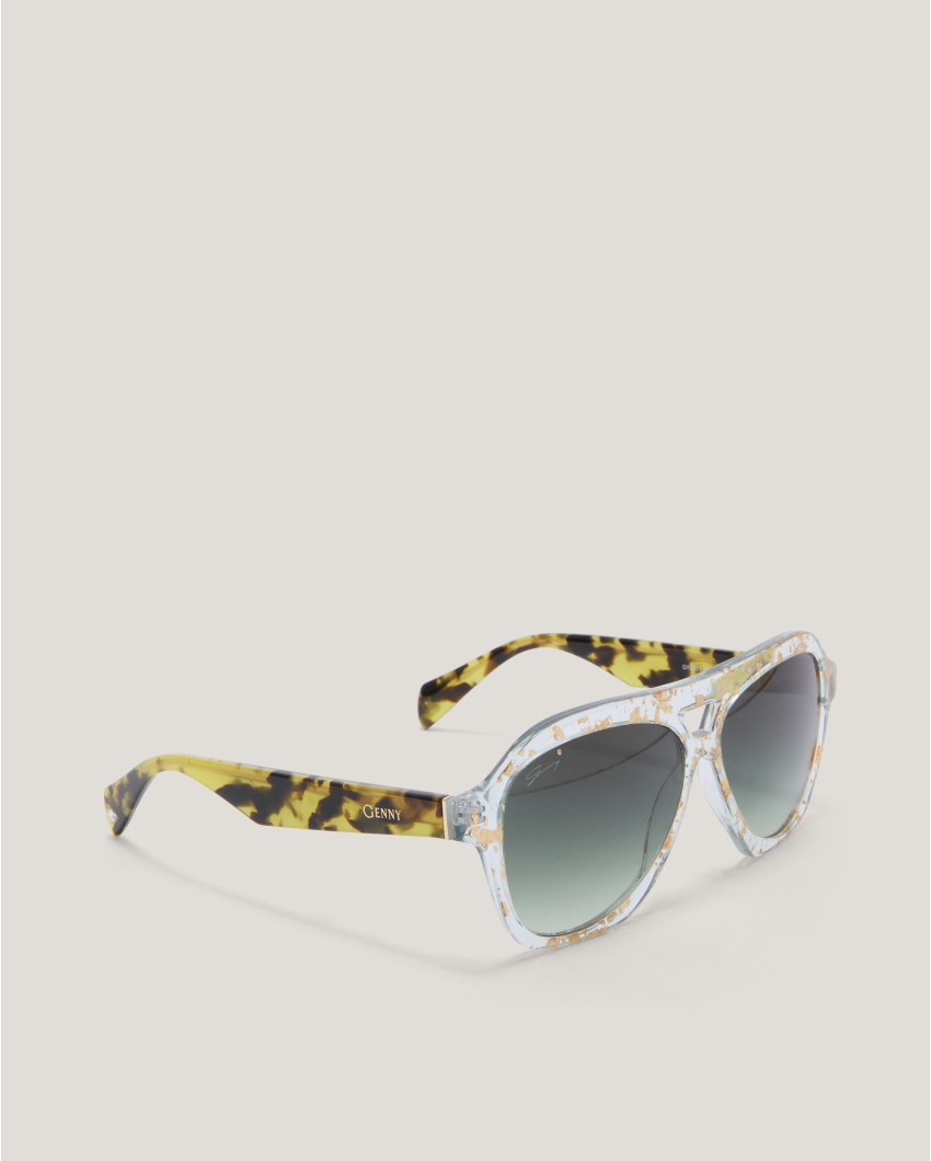 Transparent Sunglasses with Tortoiseshell Effect