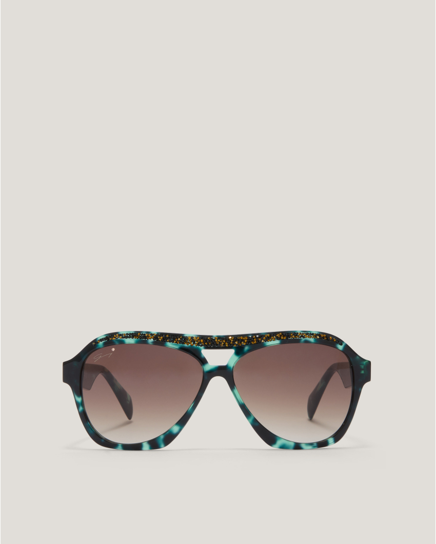 Green Tortoiseshell Sunglasses