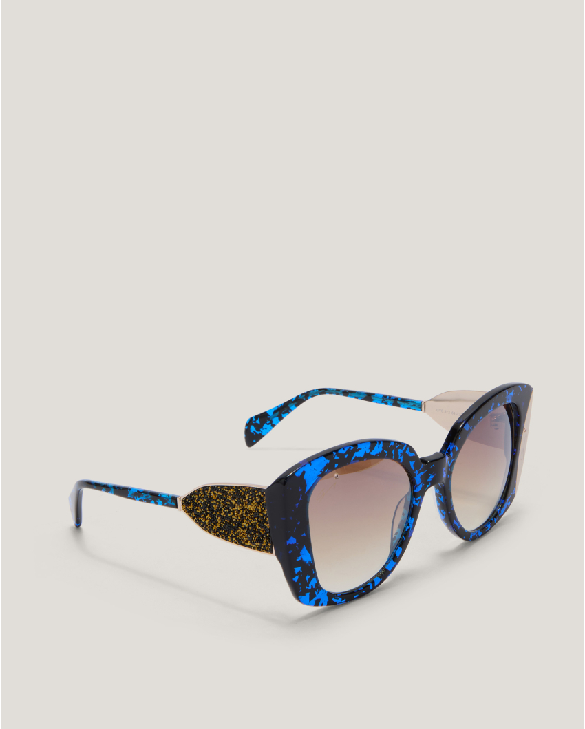 Blue Marbled Effect Sunglasses