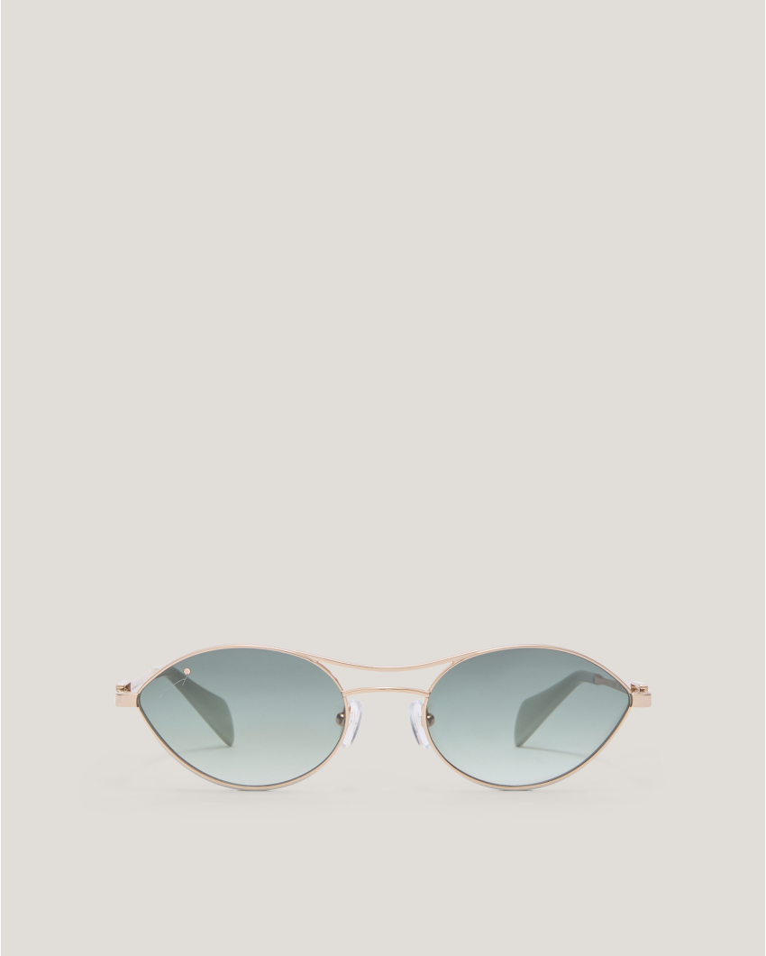 Sunglasses with slim gold frame