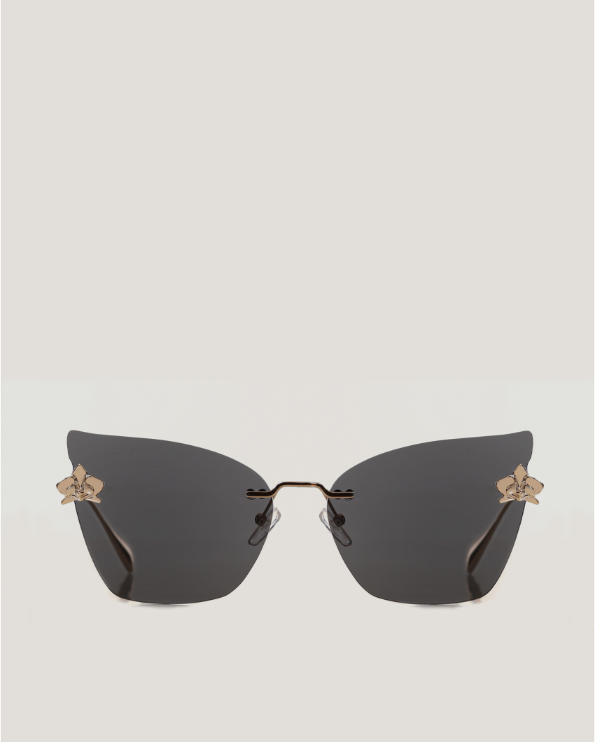Gradient Cat-Eye Sunglasses with Orchid