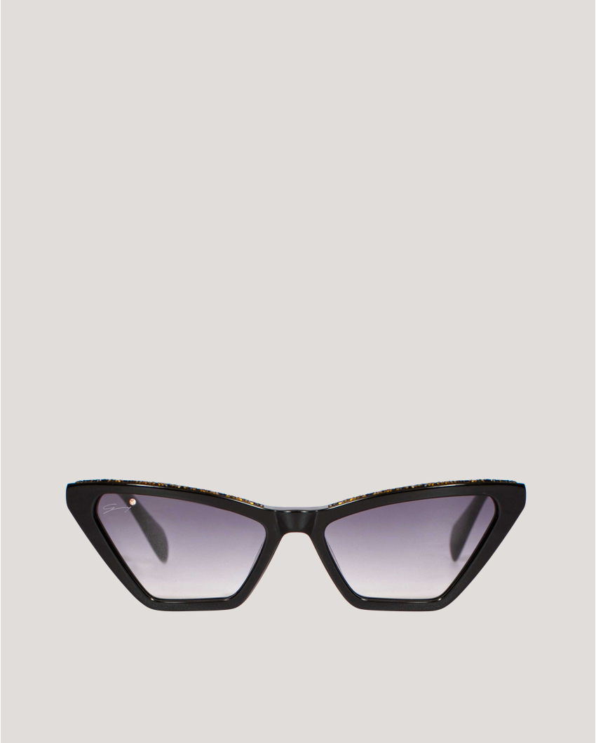Cat-eye rhinestone sunglasses